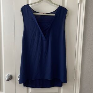 East Adeline Navy sleeveless blouse